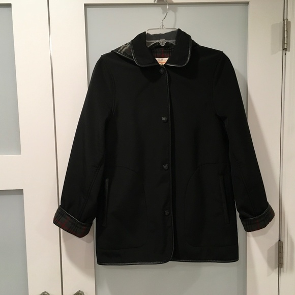 Talbots Petites Black Polyester Winter Jacket With Removeable Hood Size P - Picture 1 of 13